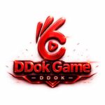 DDOK Game colorful app logo with gaming background and modern design